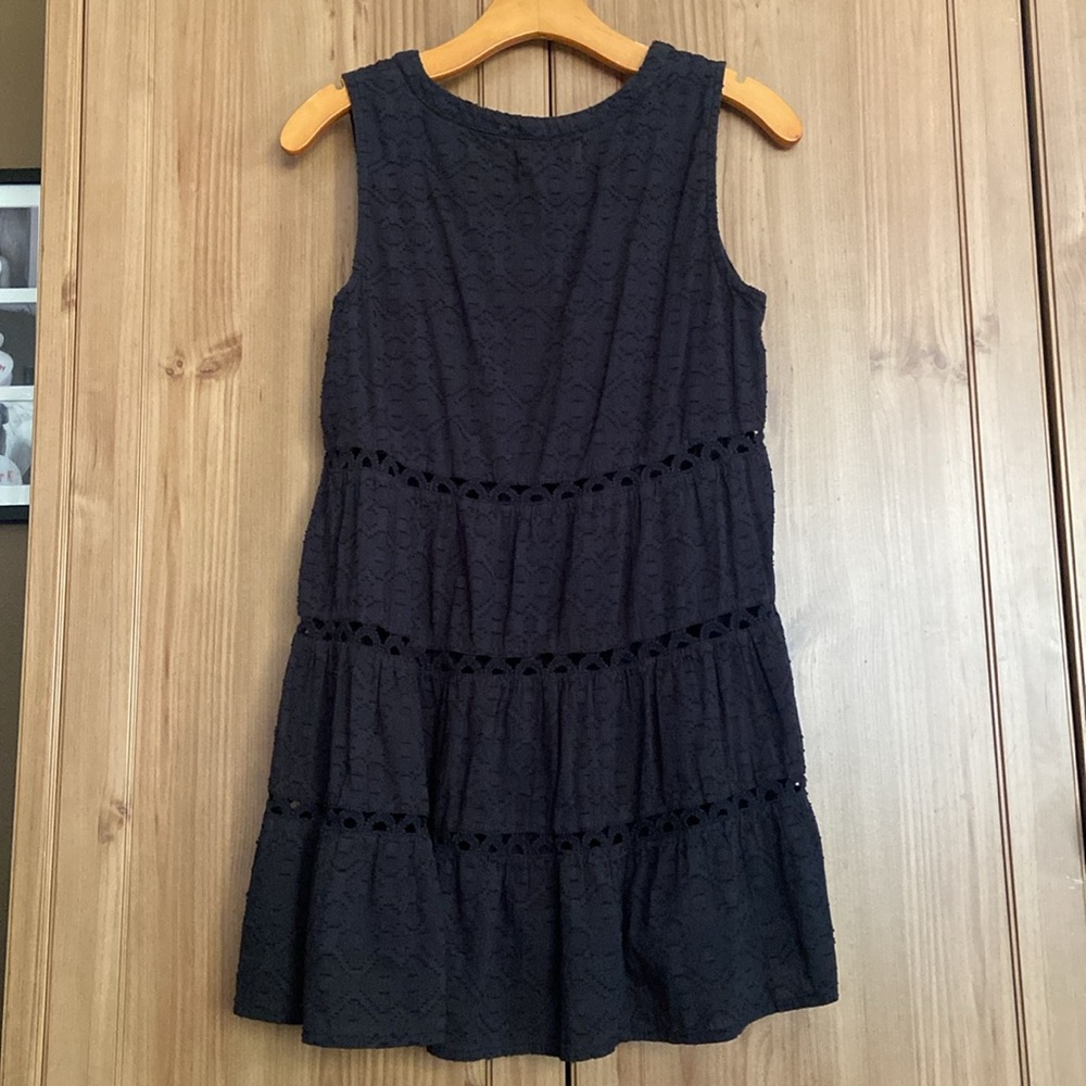 Anthropologie Eyelet Black Dress Tunic EUC S - Picture 4 of 6